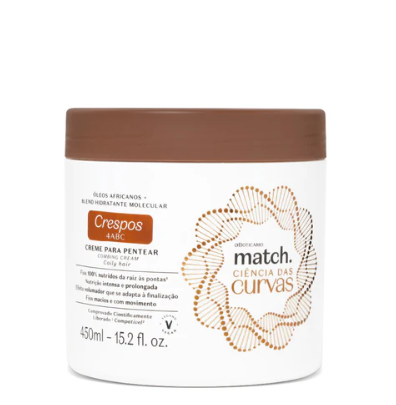 Creme para Pentear Cabelos Crespos - Match