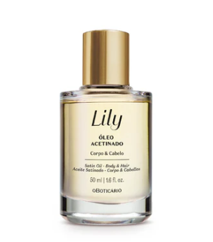 Lily Óleo Multifuncional Acetinado Corpo e Cabelo