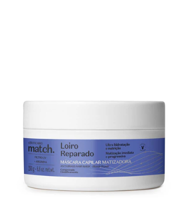 Máscara Capilar Matizadora Loiro Reparado - Match